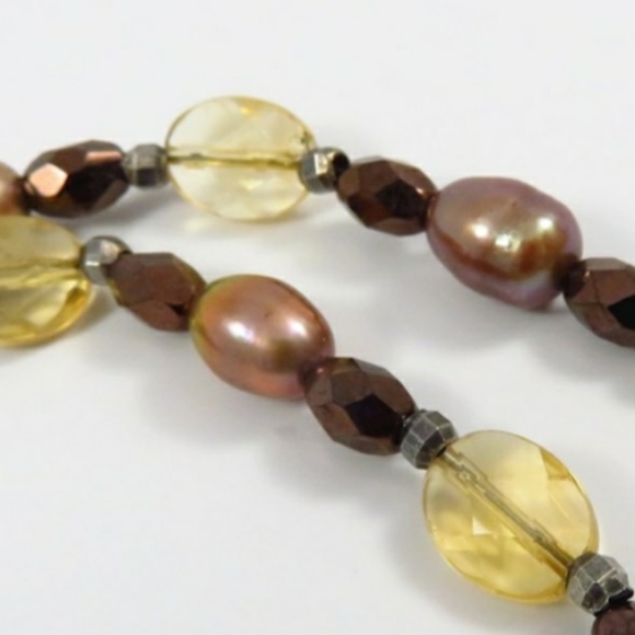 OOAK Sterling Silver/Jasper/Pearl/Citrine … - Picture 2 of 11